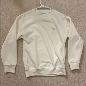 ALO Yoga Cream Crew Neck Sweater